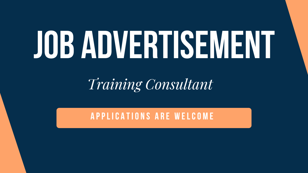 JOB VACANCY: TRAINING CONSULTANT